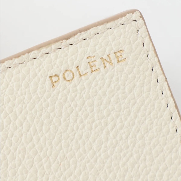 Polène Kayé Card Holder Cream Textured Duo Chalk - Picture 7 of 7